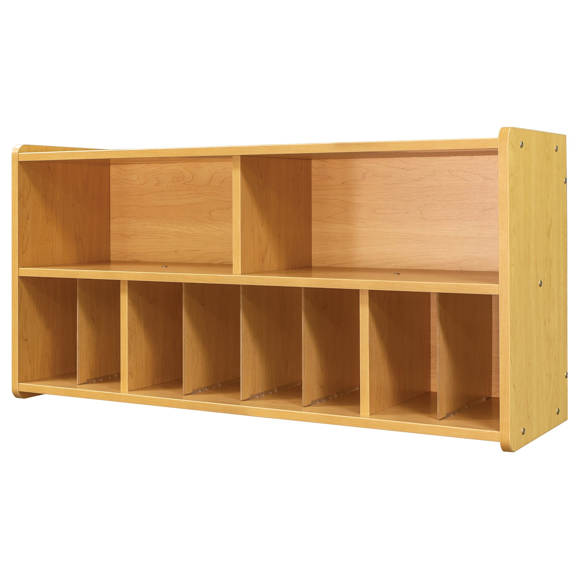 Diaper Wall Storage, Assembled, Maple/Maple, 23.5"H x 46"W x 15"D