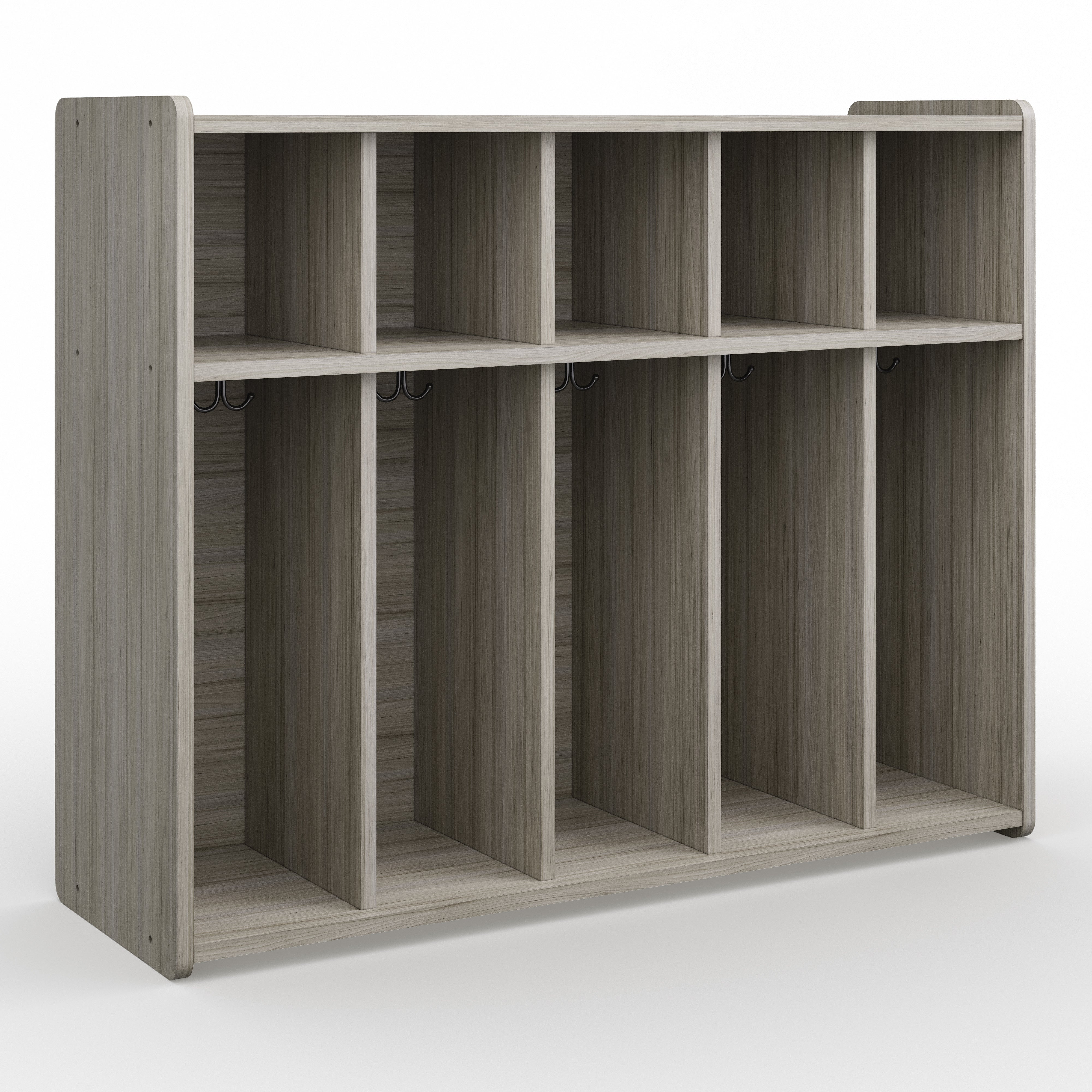 Toddler Floor Locker, Ready-To-Assemble, Shadow Elm Gray, 37.5"H x 46"W x 15"D