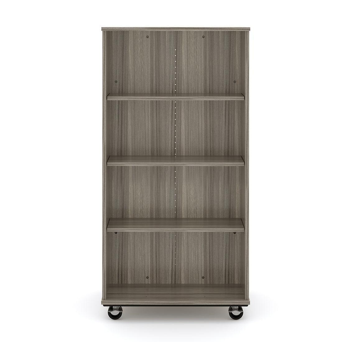Open Double Sided Mobile 60H, Shadow Elm, 60"H x 30"W x 23"D