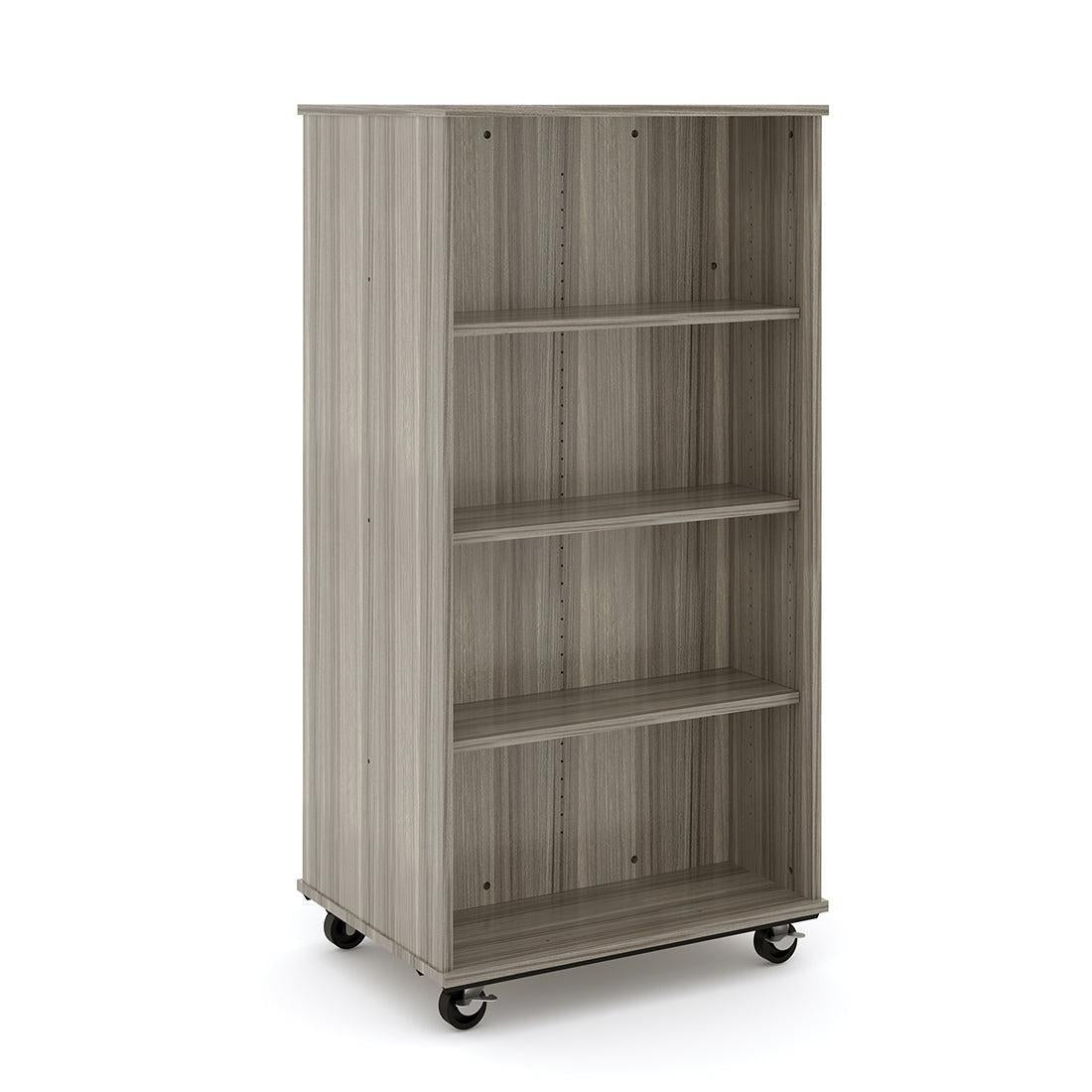 Open Double Sided Mobile 60H, Shadow Elm, 60"H x 30"W x 23"D