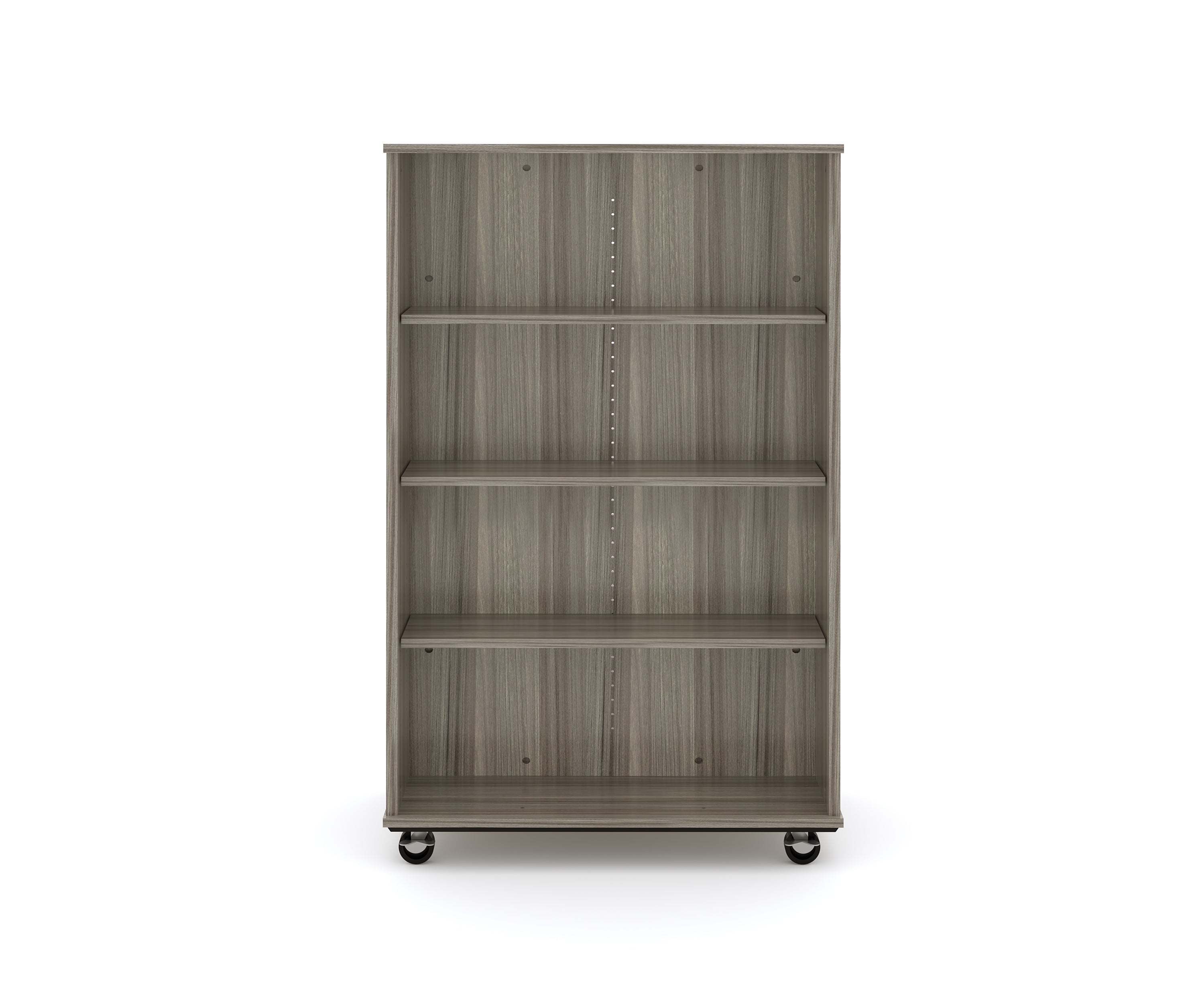 Open Double Sided Mobile 60H, Shadow Elm, 60"H x 36"W x 23"D