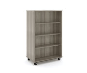 Open Double Sided Mobile 60H, Shadow Elm, 60"H x 36"W x 23"D