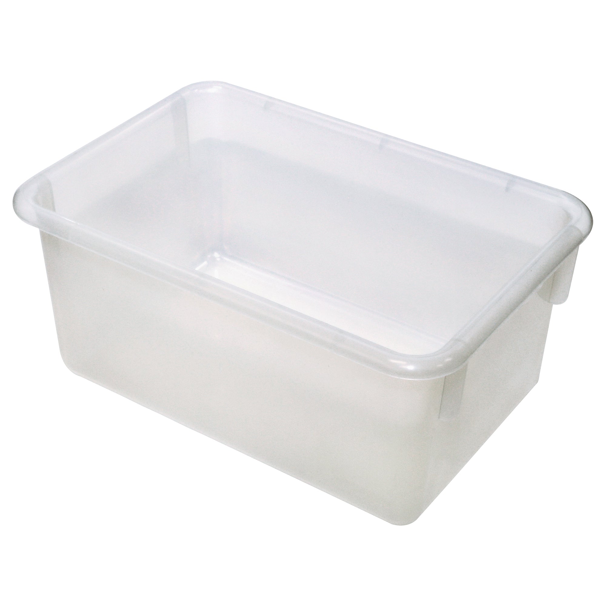 Mini Translucent Bins (Pack of 10), Translucent, 5.125"H x 7.75"W x 11.25"D