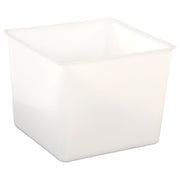 Small Opaque Bins (Pack of 5), Opaque White, 8.5"H x 10"W x 10.625"D