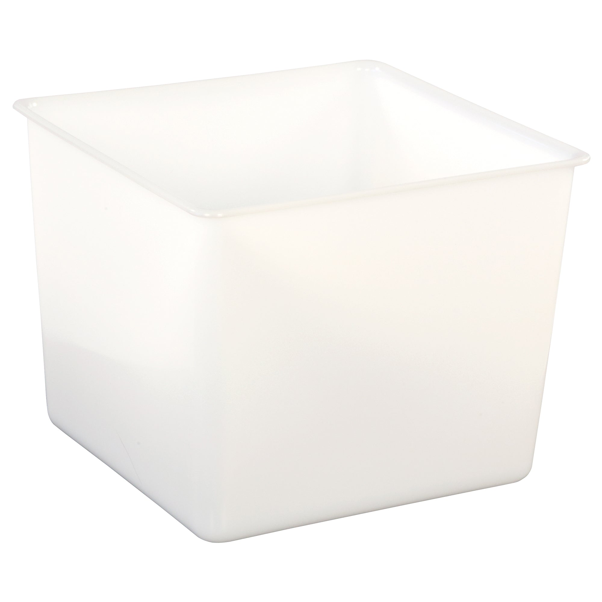 Small Opaque Bins (Pack of 5), Opaque White, 8.5"H x 10"W x 10.625"D