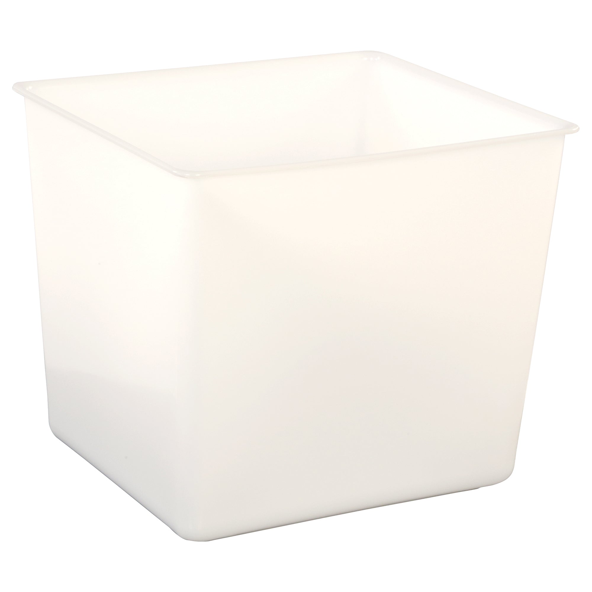 Large Opaque Bins (Pack of 5), Opaque White, 11.0625"H x 11"W x 12.75"D