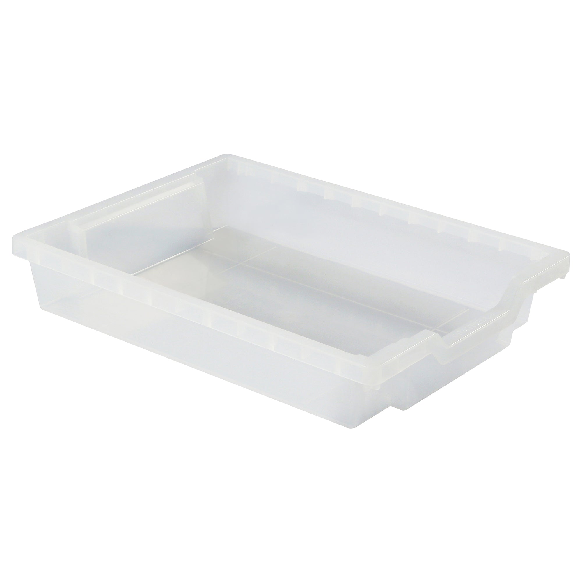Small Translucent Bins (Pack of 10), Translucent, 3"H x 12.5"W x 16.75"D