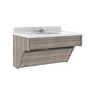 Single Wall Vanity, Ready-To-Assemble, Shadow Elm Gray, 21.5"H x 31"W x 21"D