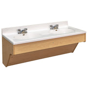 Double Wall Vanity, Ready-To-Assembled, Maple/Maple, 21.5"H x 49"W x 21"D