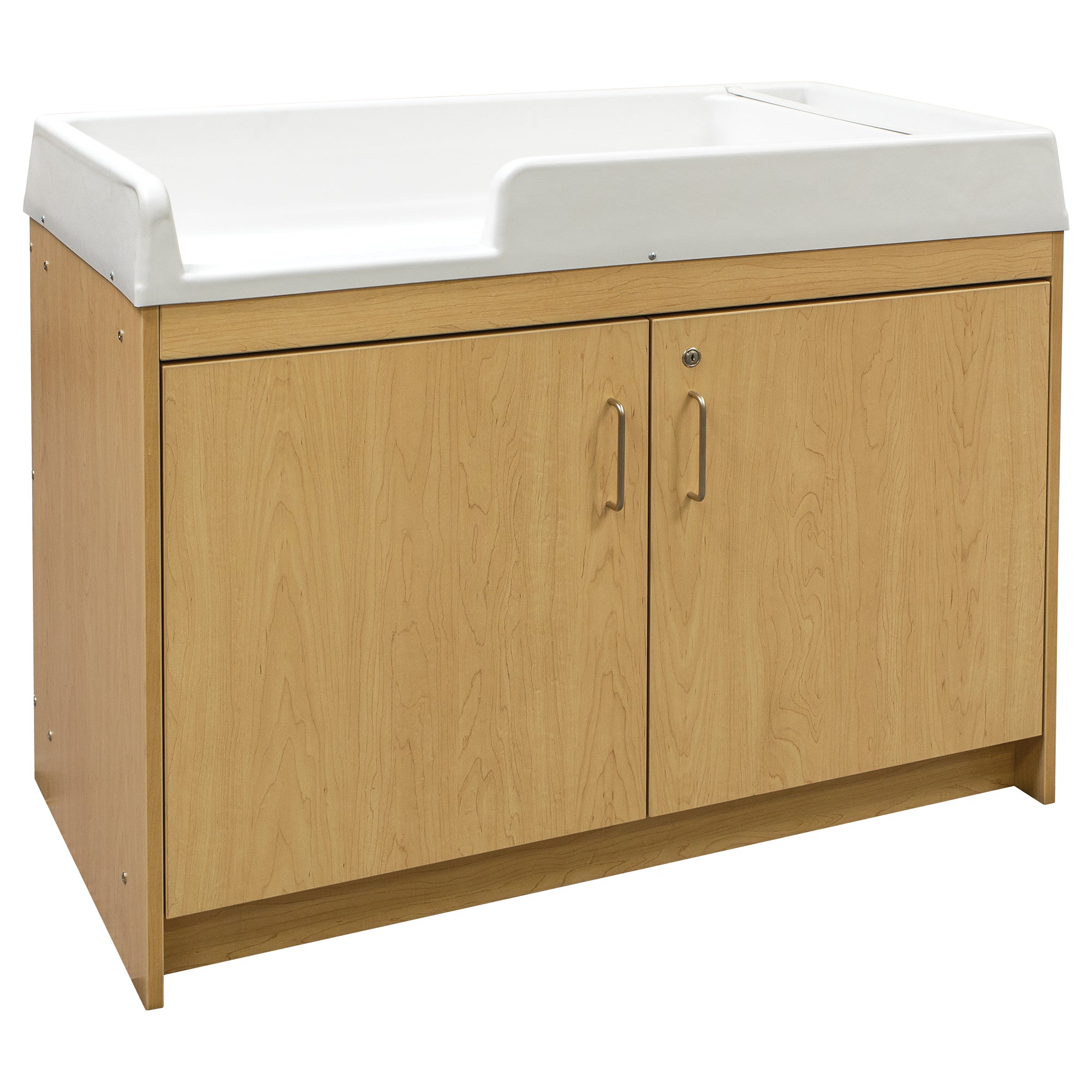 Infant Changing Table, Assembled, Maple/Maple, 37.5"H x 47"W x 23.5"D