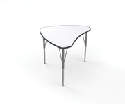 Shutter Desk, Small, Short, White, Midnight Velvet, 14-23"H x 29.5"W x 23.5"D