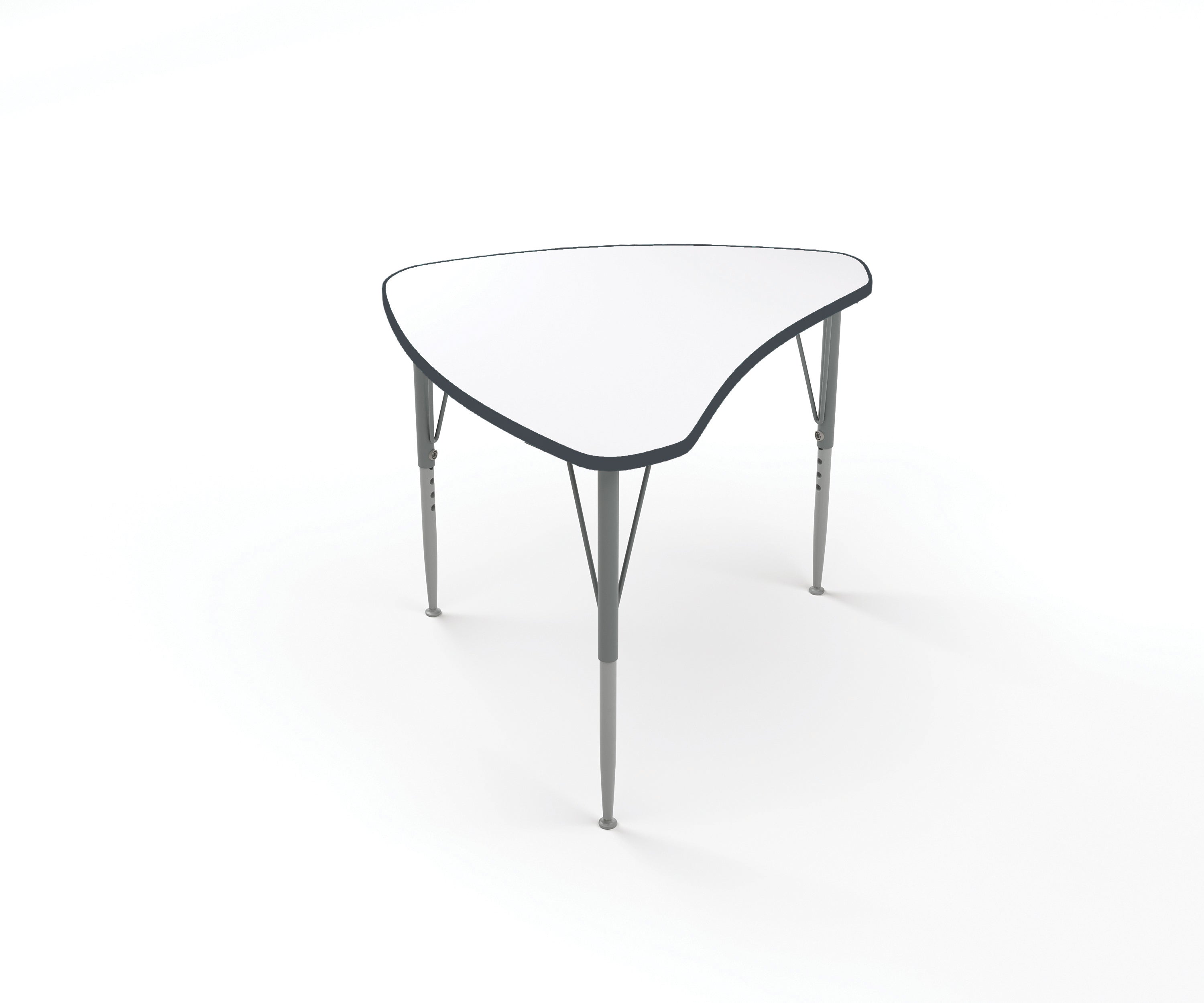 Shutter Desk, Small, Short, White, Midnight Velvet, 14-23"H x 29.5"W x 23.5"D