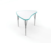 Shutter Desk, Small, Tall, Write On-Wipe Off, Ocean, 21-30"H x 29.5"W x 23.5"D
