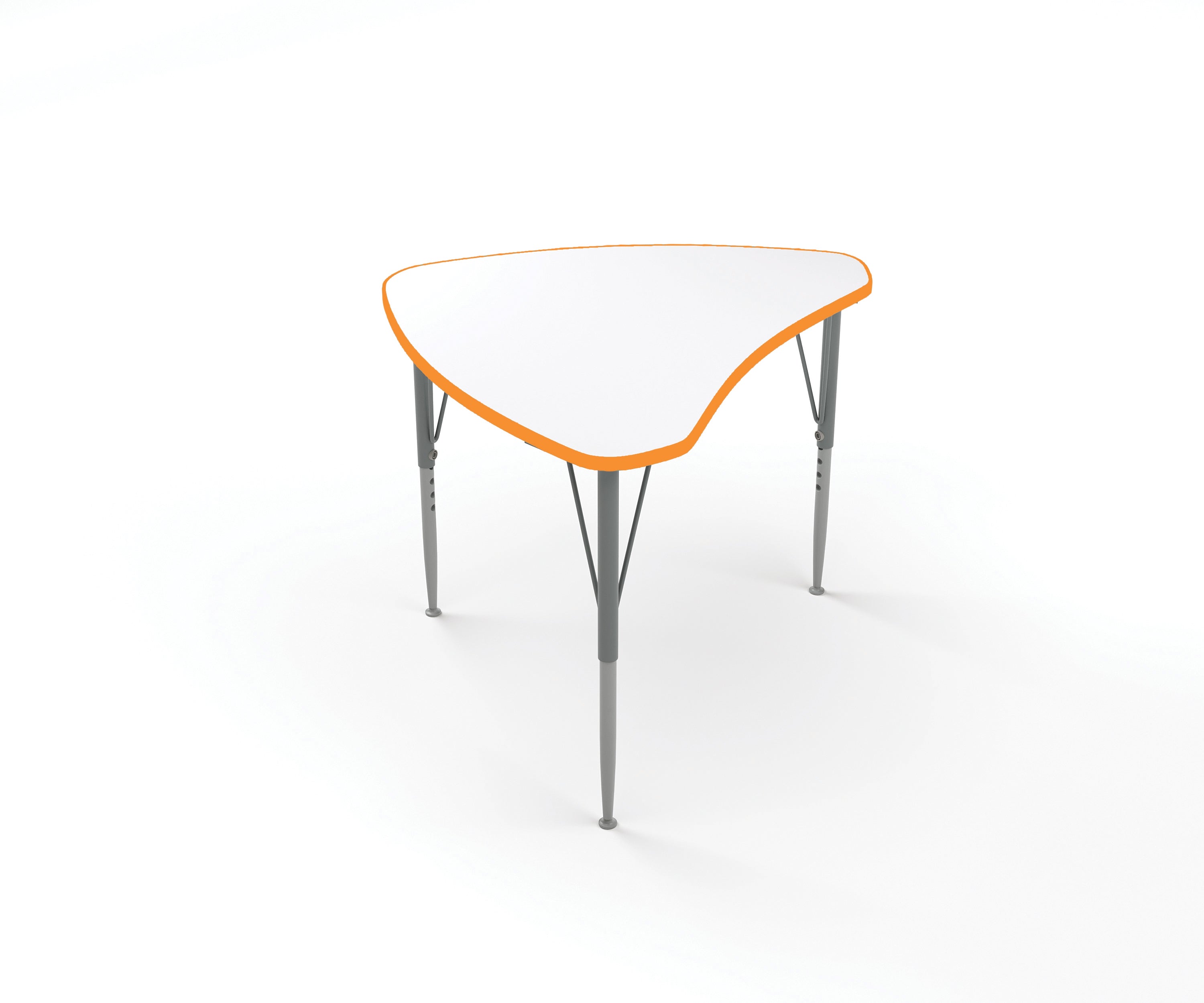 Shutter Desk, Small, Short, White, Orange Grove, 14-23"H x 29.5"W x 23.5"D
