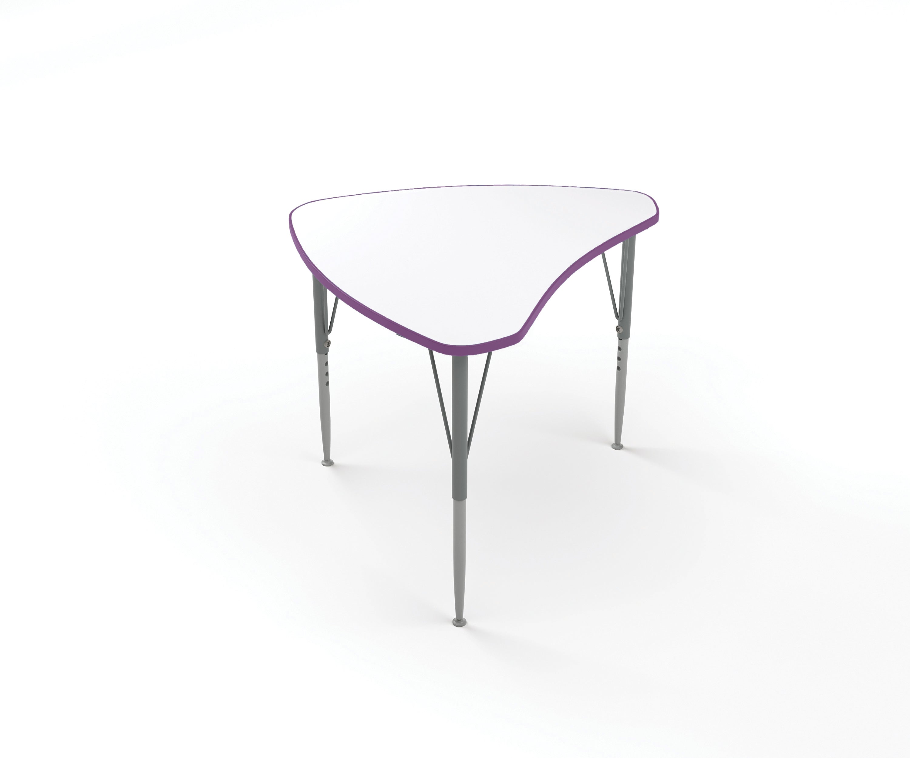 Shutter Desk, Small, Tall, Write On-Wipe Off, Purple, 21-30"H x 29.5"W x 23.5"D