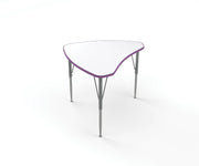 Shutter Desk, Small, Short, Write On-Wipe Off, Purple, 14-23"H x 29.5"W x 23.5"D