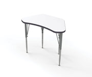 Wing Desk, Small, Tall, White, Midnight Velvet, 21-30"H x 29.75"W x 16.75"D