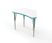 Wing Desk, Small, Tall, White, Ocean, 21-30"H x 29.75"W x 16.75"D
