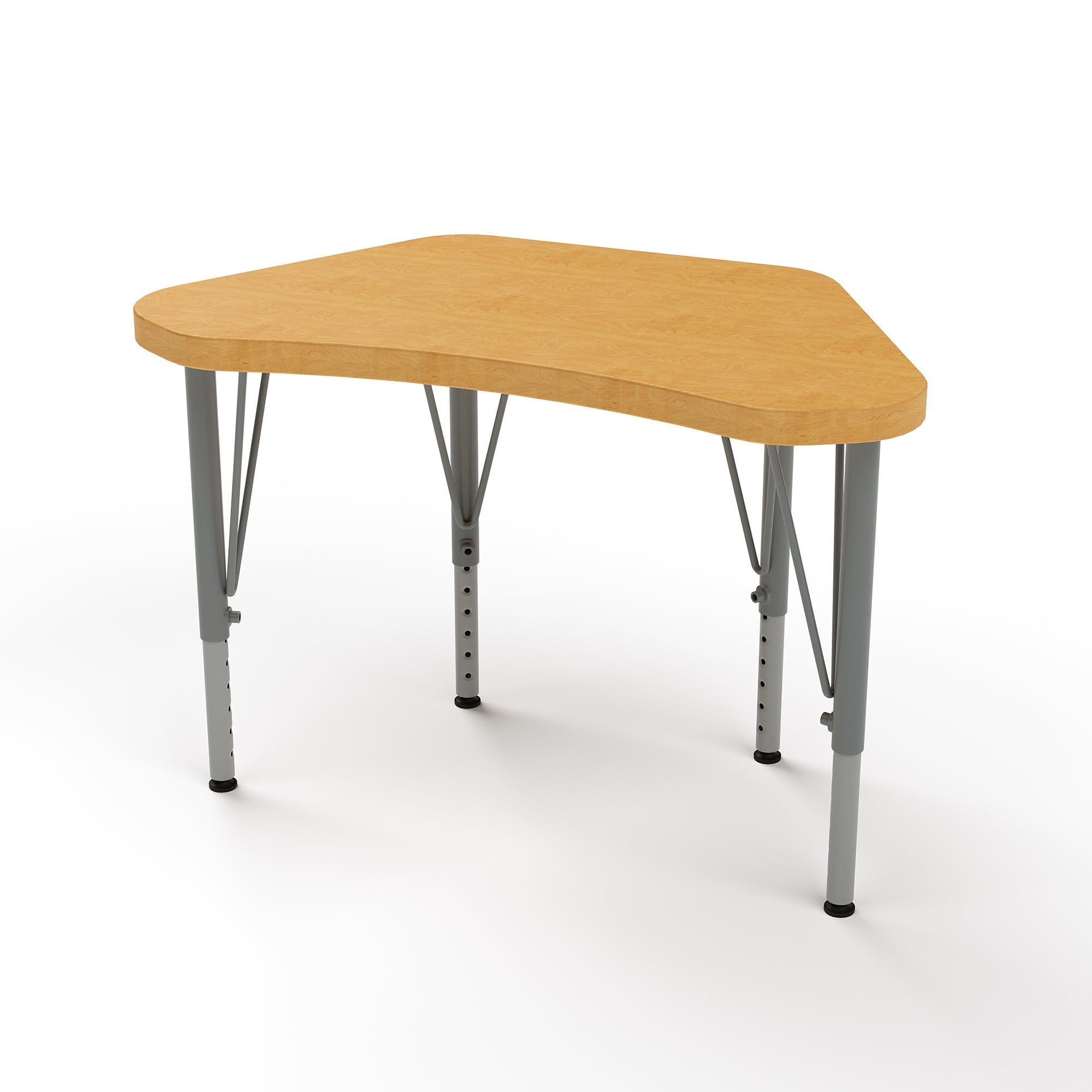 Wing Desk, Small, Tall, Maple, Maple, 21-30"H x 29.75"W x 16.75"D