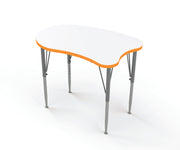 Curve Desk, Small, Short, Write On-Wipe Off, Orange Grove, 14-23"H x 31.5"W x 20"D