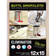 Trimaco Eliminator Butyl-Back Canvas 12 Ft. x 15 Ft. Heavy-Duty Drop Cloth