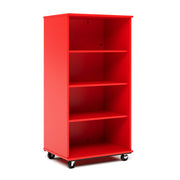 Open Single Sided Mobile 60H, Red, 60"H x 30"W x 23"D