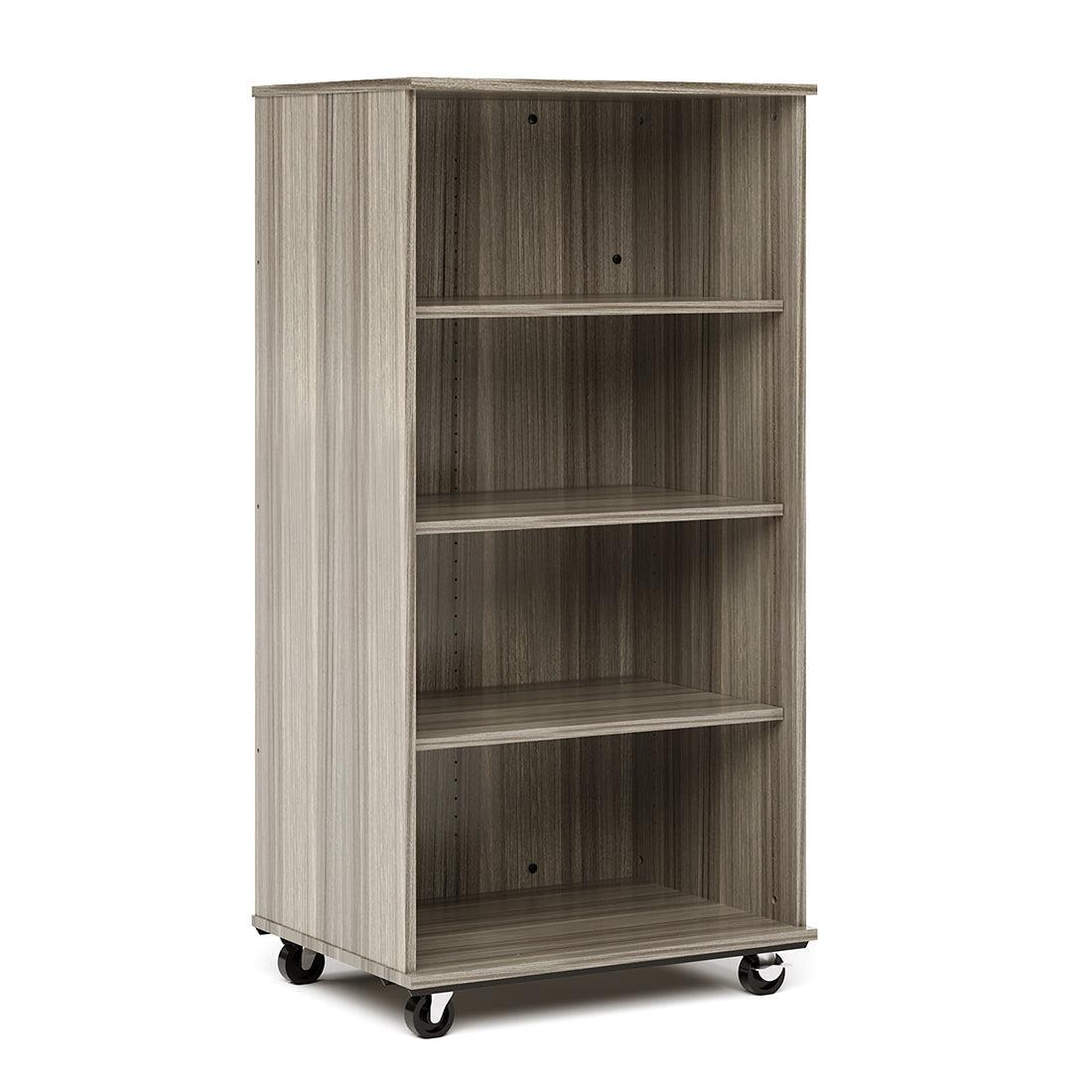 Open Single Sided Mobile 60H, Shadow Elm, 60"H x 30"W x 23"D