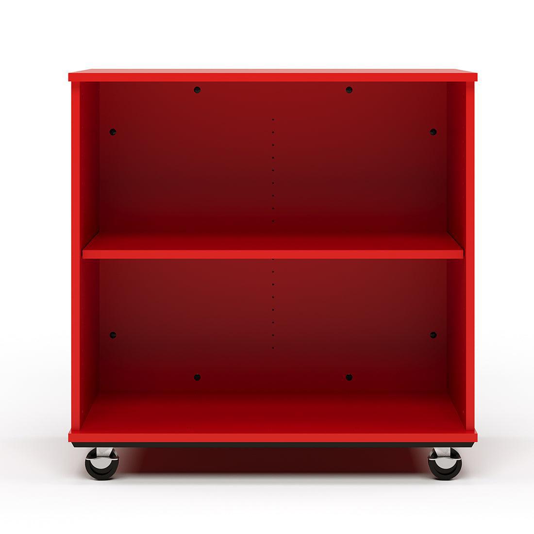 Open Single Sided Mobile 36H, Red, 36"H x 36"W x 23"D