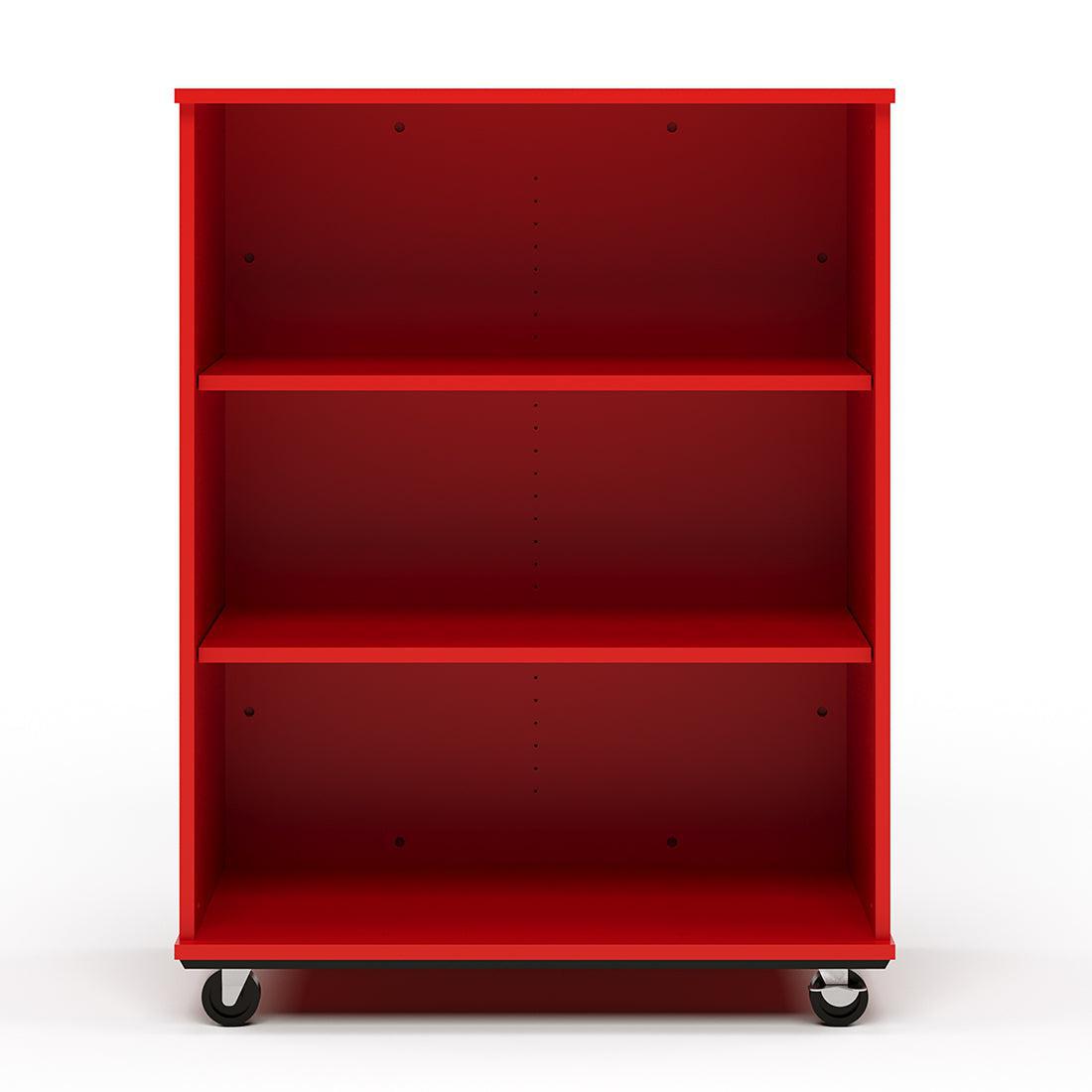 Open Double Sided Mobile 48H, Red, 48"H x 36"W x 23"D, 150LB
