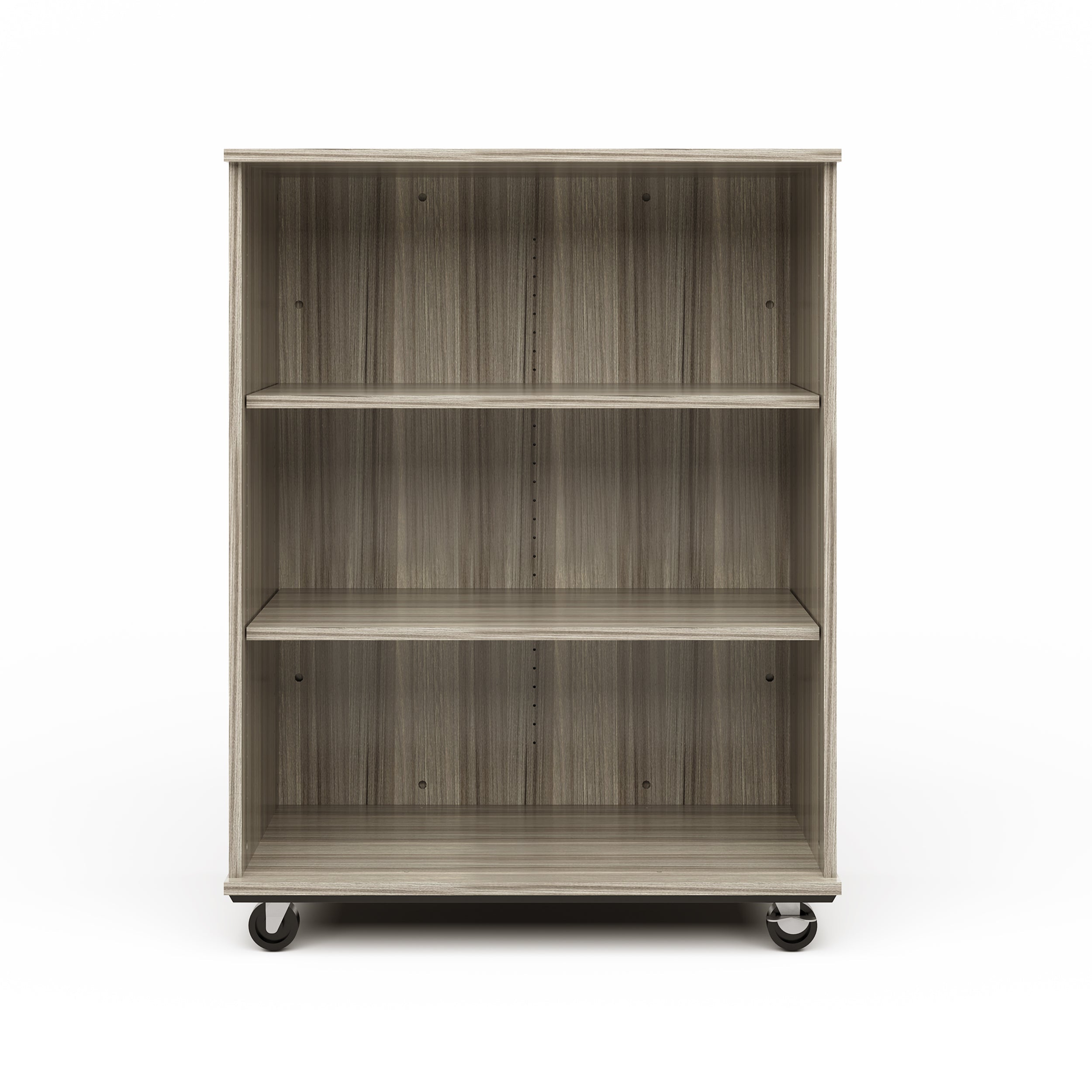 Open Double Sided Mobile 48H, Shadow Elm, 48"H x 36"W x 23"D, 150LB