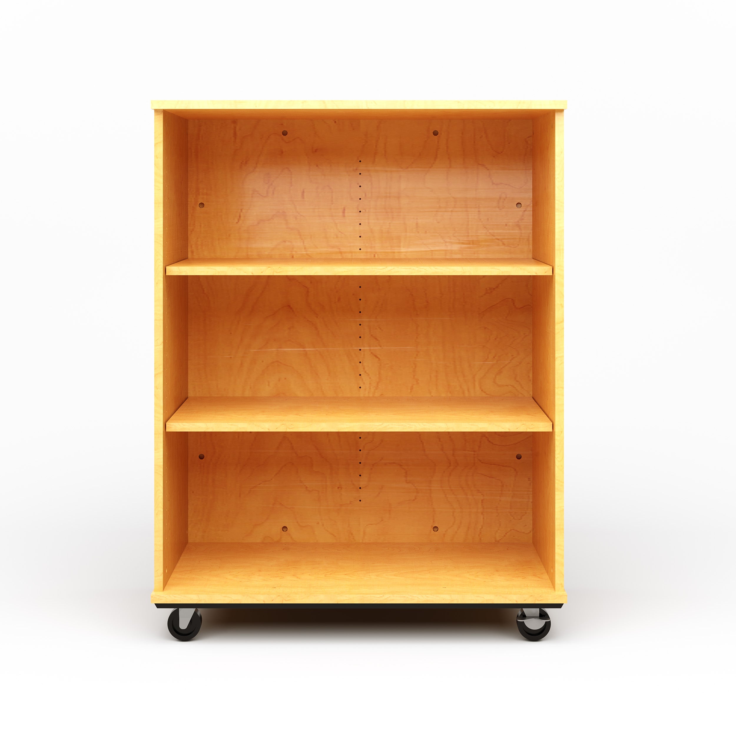 Open Double Sided Mobile 48H, Maple, 48"H x 36"W x 23"D, 150LB