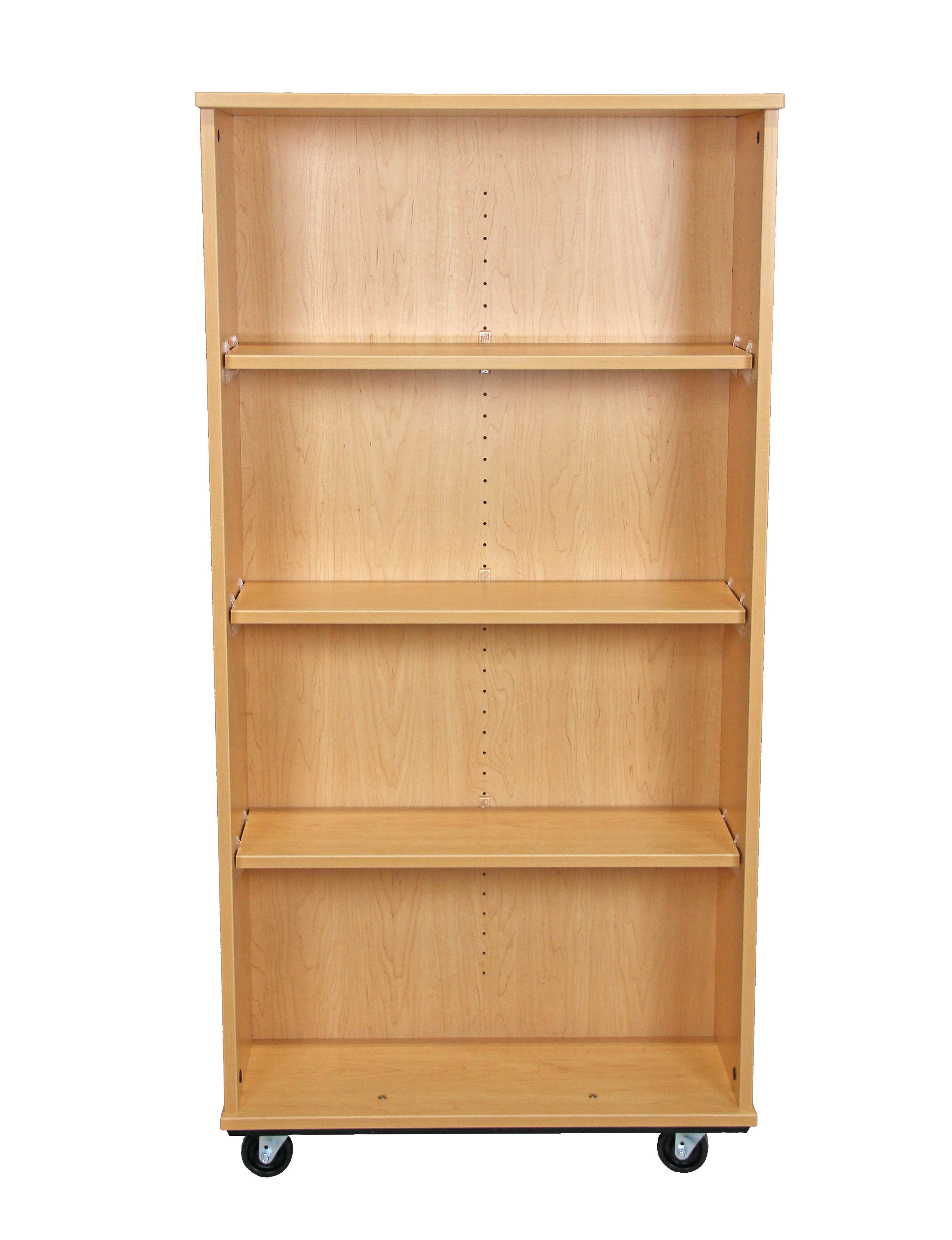 Open Double Sided Mobile 60H, Maple, 60"H x 30"W x 23"D