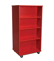 Open Double Sided Mobile 60H, Red, 60"H x 30"W x 23"D