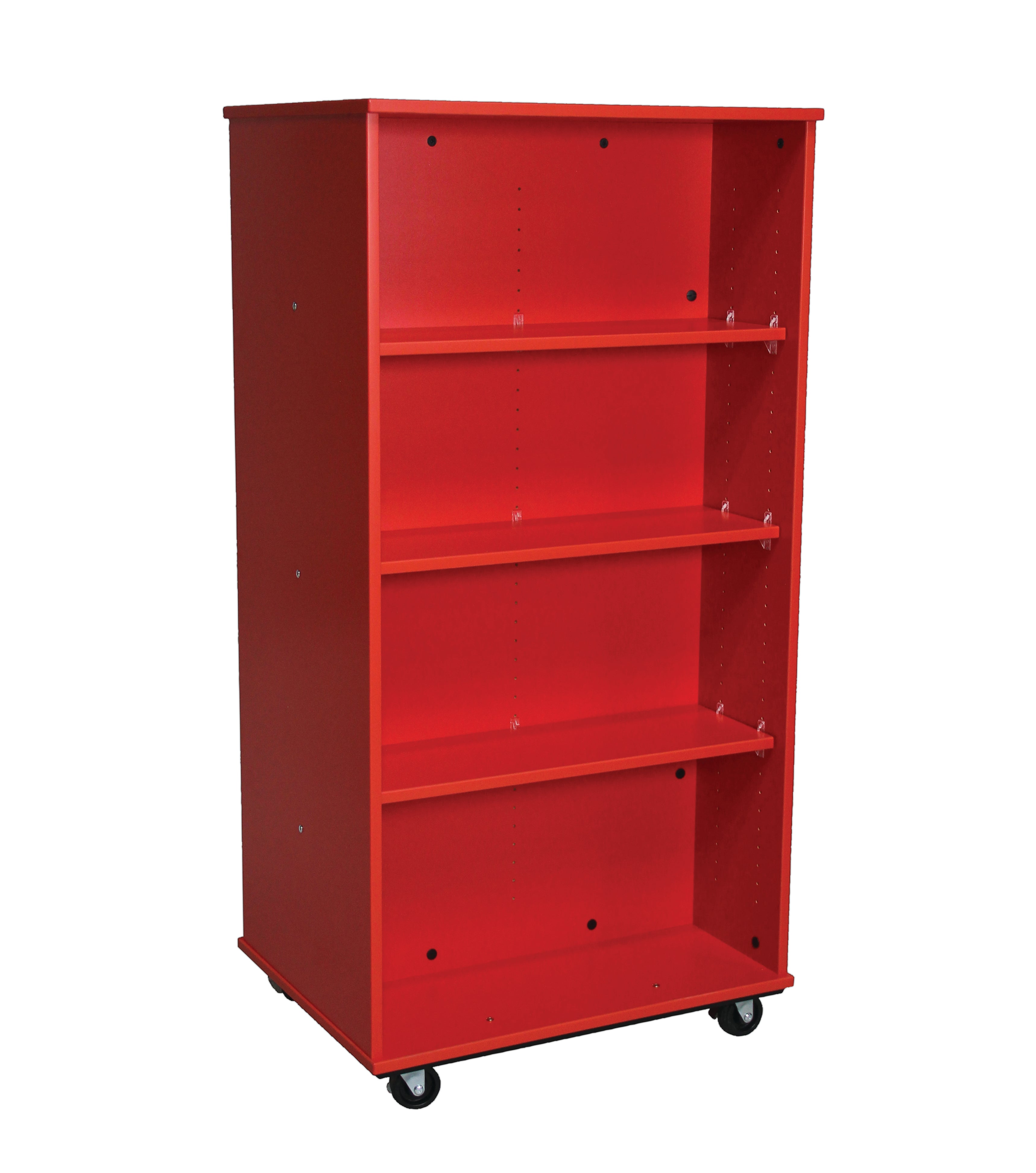 Open Double Sided Mobile 60H, Red, 60"H x 30"W x 23"D