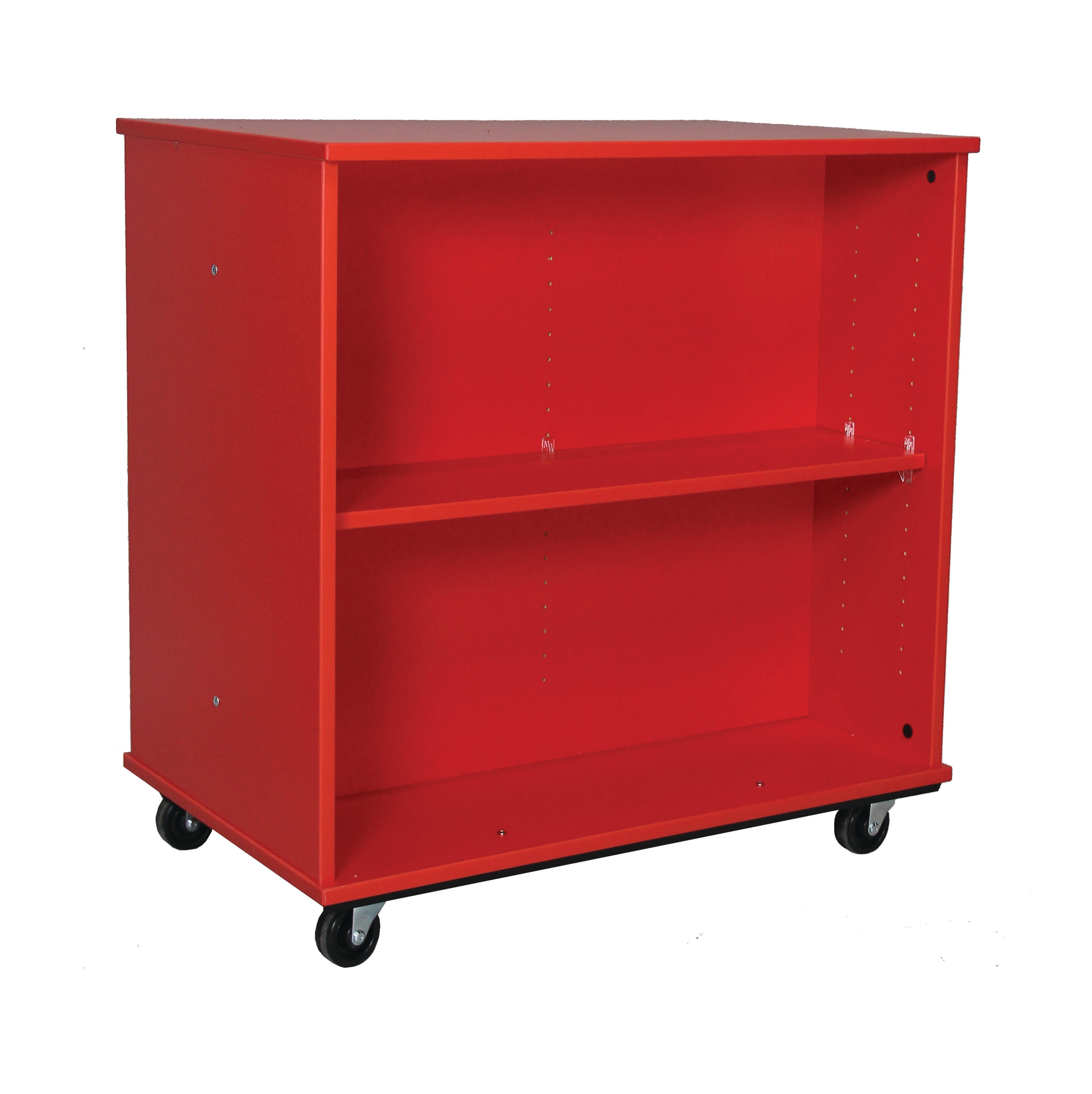Open Double Sided Mobile 36H, Red, 36"H x 36"W x 23"D
