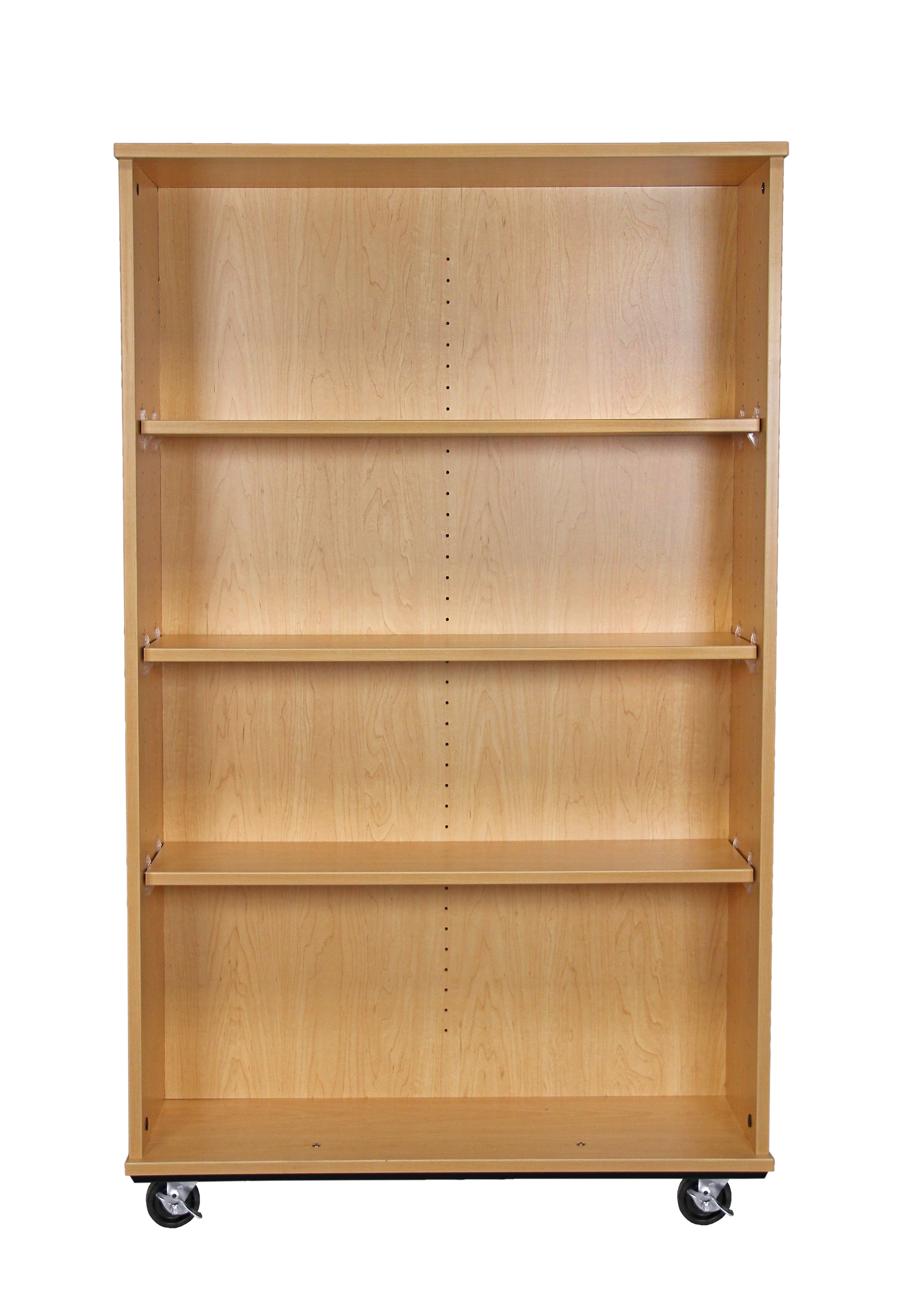 Open Double Sided Mobile 60H, Maple, 60"H x 36"W x 23"D