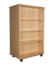 Open Double Sided Mobile 60H, Maple, 60"H x 36"W x 23"D