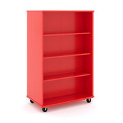 Open Double Sided Mobile 60H, Red, 60"H x 36"W x 23"D