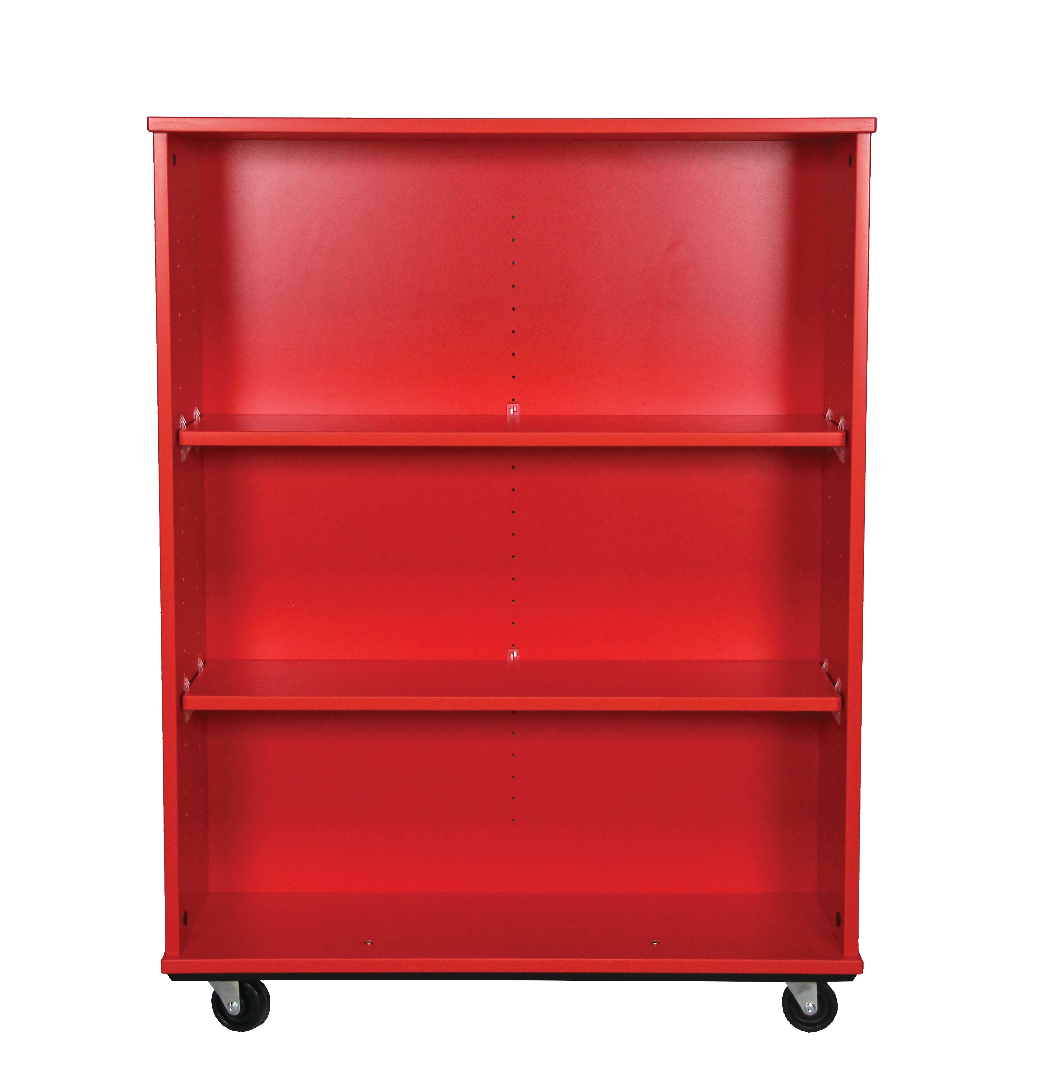 Open Double Sided Mobile 48H, Red, 48"H x 36"W x 23"D, 127LB