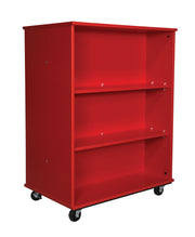Open Double Sided Mobile 48H, Red, 48"H x 36"W x 23"D, 127LB