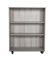 Open Double Sided Mobile 48H, Shadow Elm, 48"H x 36"W x 23"D, 127LB