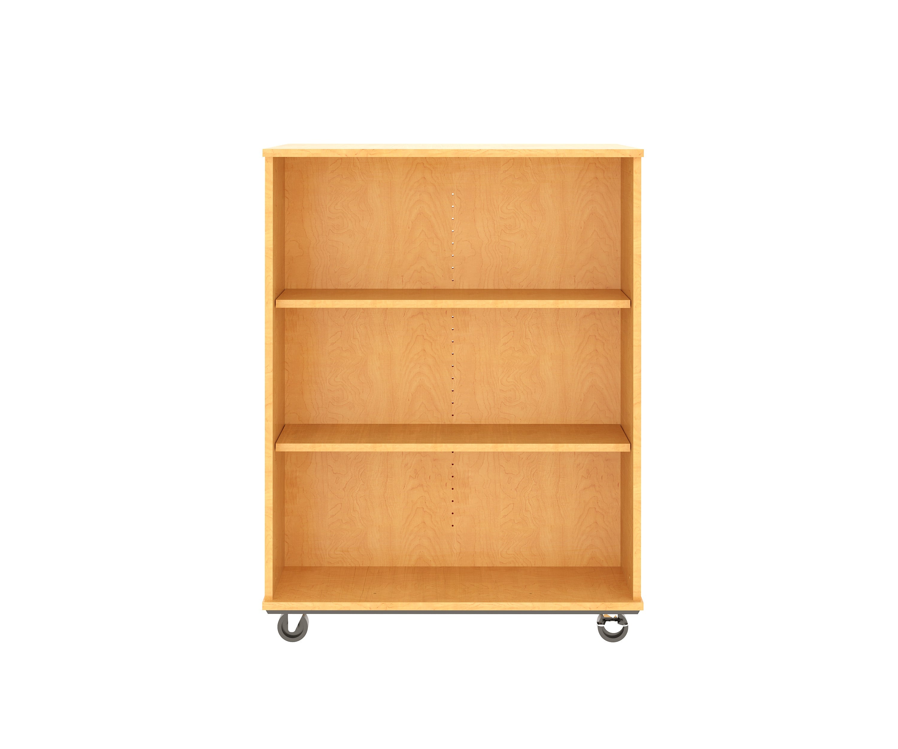 Open Double Sided Mobile 48H, Maple, 48"H x 36"W x 23"D, 127LB
