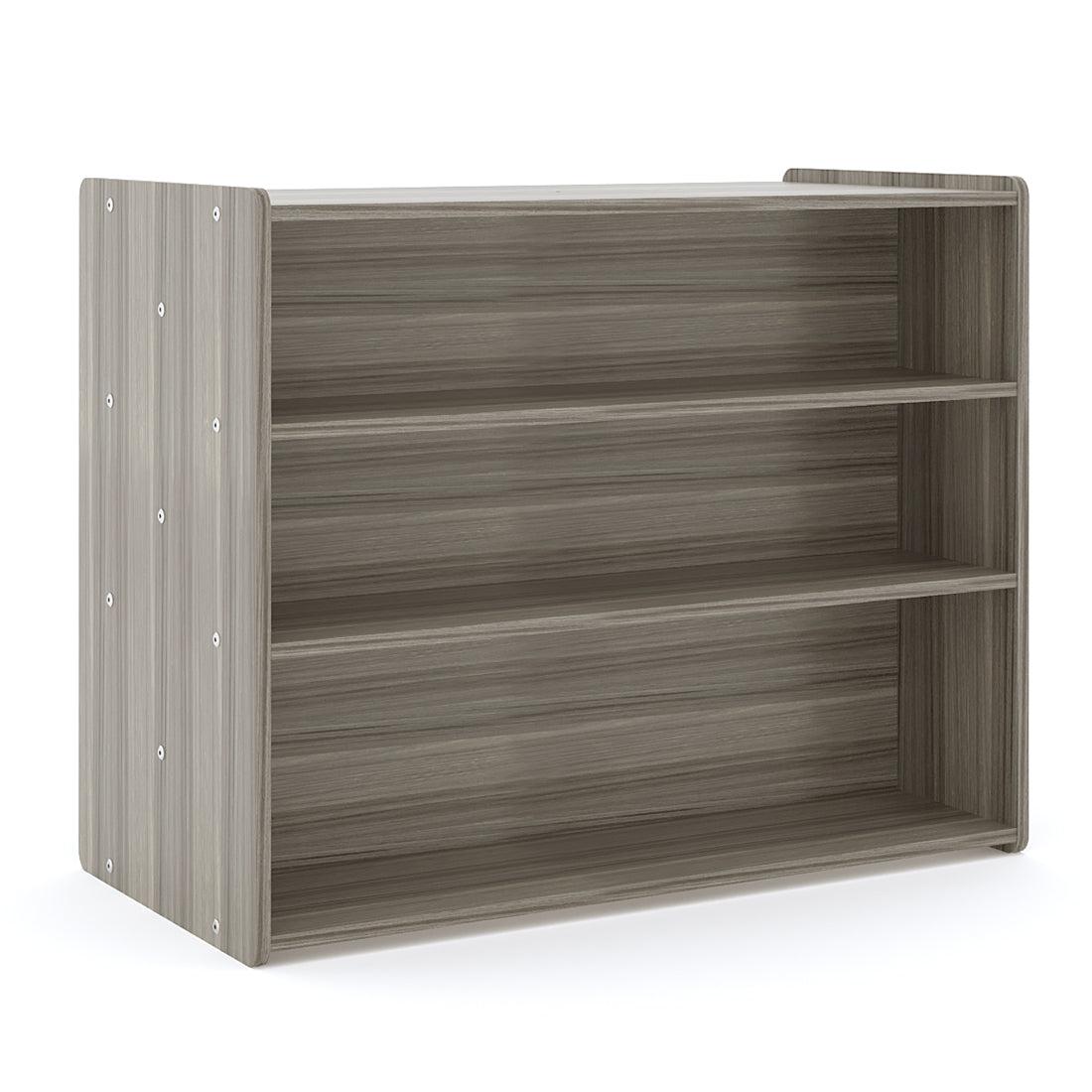 School Age Shelf Storage, Assembled, Shadow Elm Gray, 37.5"H x 46"W x 23.5"D