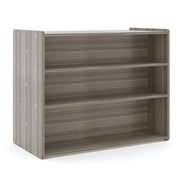 School Age Shelf Storage, Assembled, Shadow Elm Gray, 37.5"H x 46"W x 23.5"D