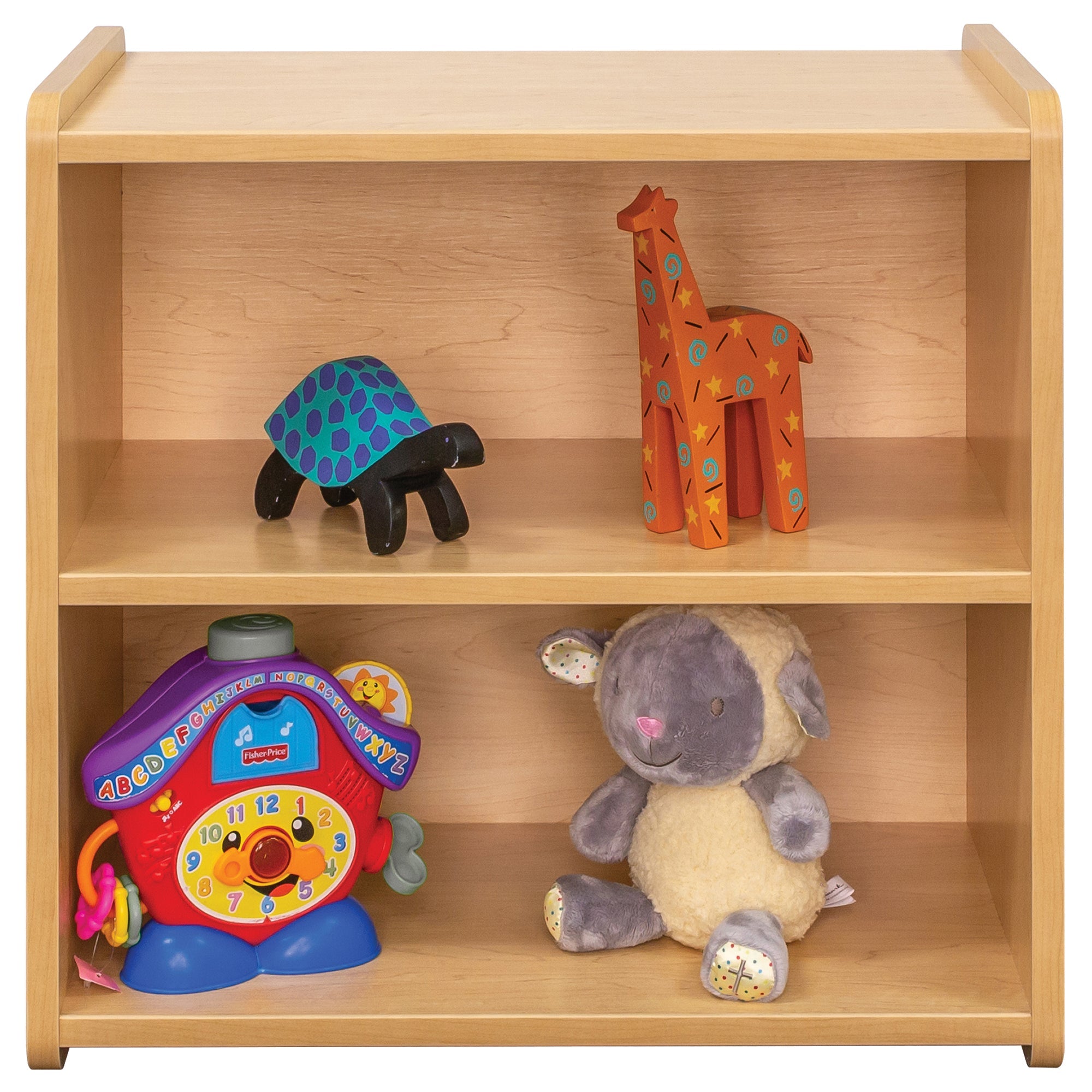 Toddler Shelf Storage, Assembled, Maple/Maple, 23.5"H x 24"W x 15"D