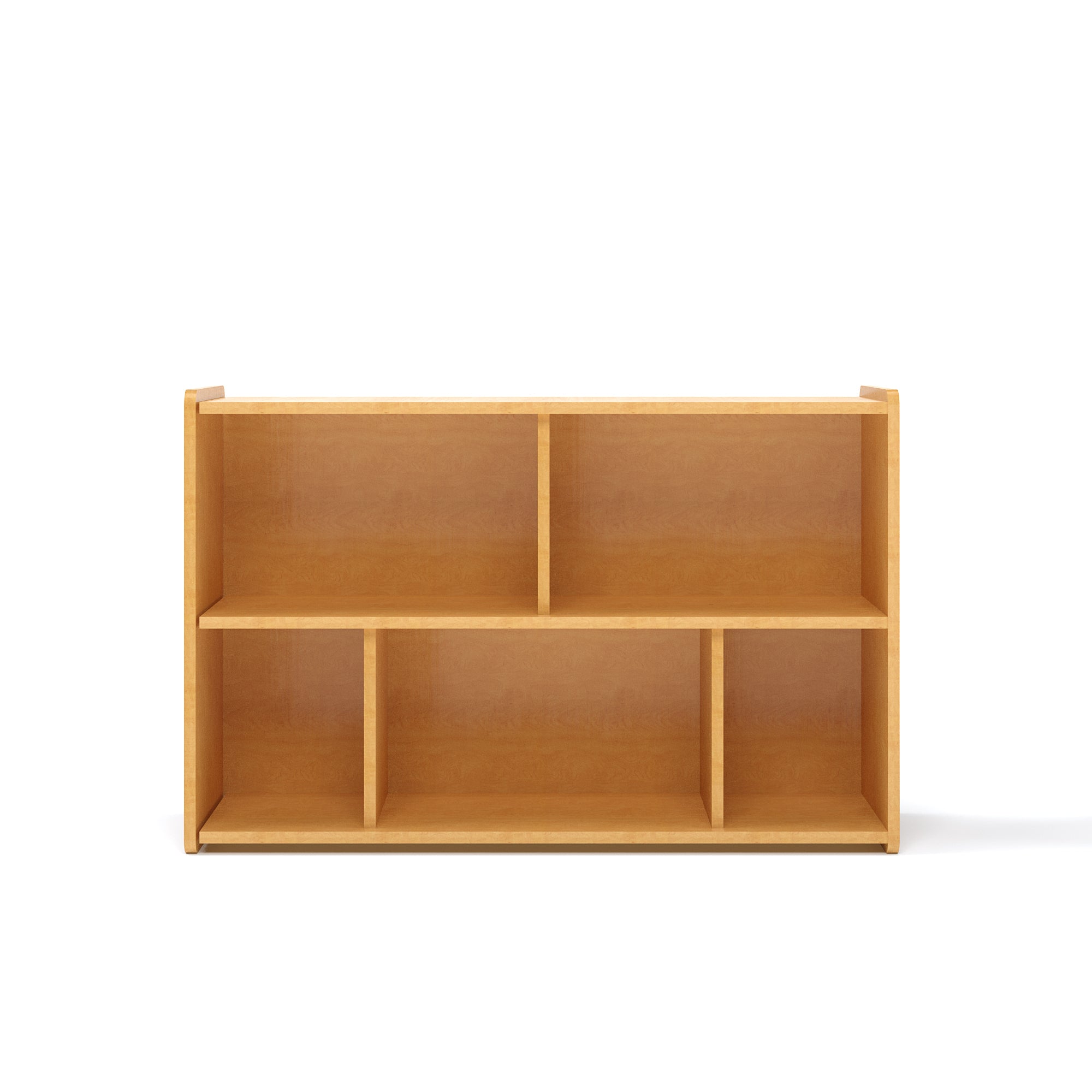 Preschool Compartment Storage, Ready-To-Assemble, Maple/Maple, 30.5"H x 46"W x 15"D