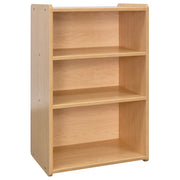 School Age Shelf Storage, Ready-To-Assemble, Maple/Maple, 37.5"H x 24"W x 15"D