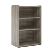 School Age Shelf Storage, Ready-To-Assemble, Shadow Elm Gray, 37.5"H x 24"W x 15"D