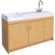 Infant Changing Table, Assembled, Maple/Maple, 37.5"H x 59.5"W x 23.5"D