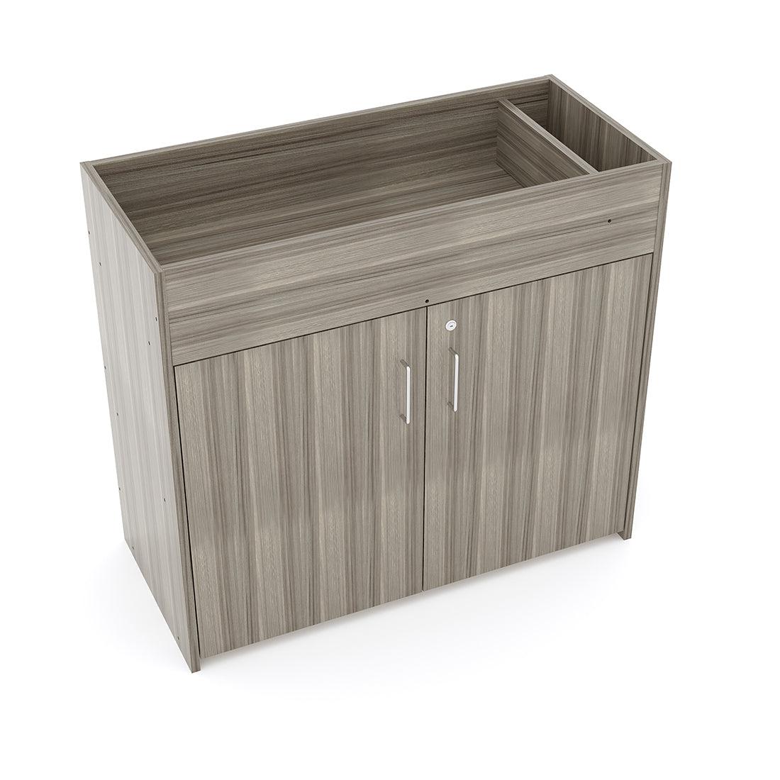 Infant Changing Table, Assembled, Shadow Elm Gray, 37"H x 41.5"W x 19.5"D